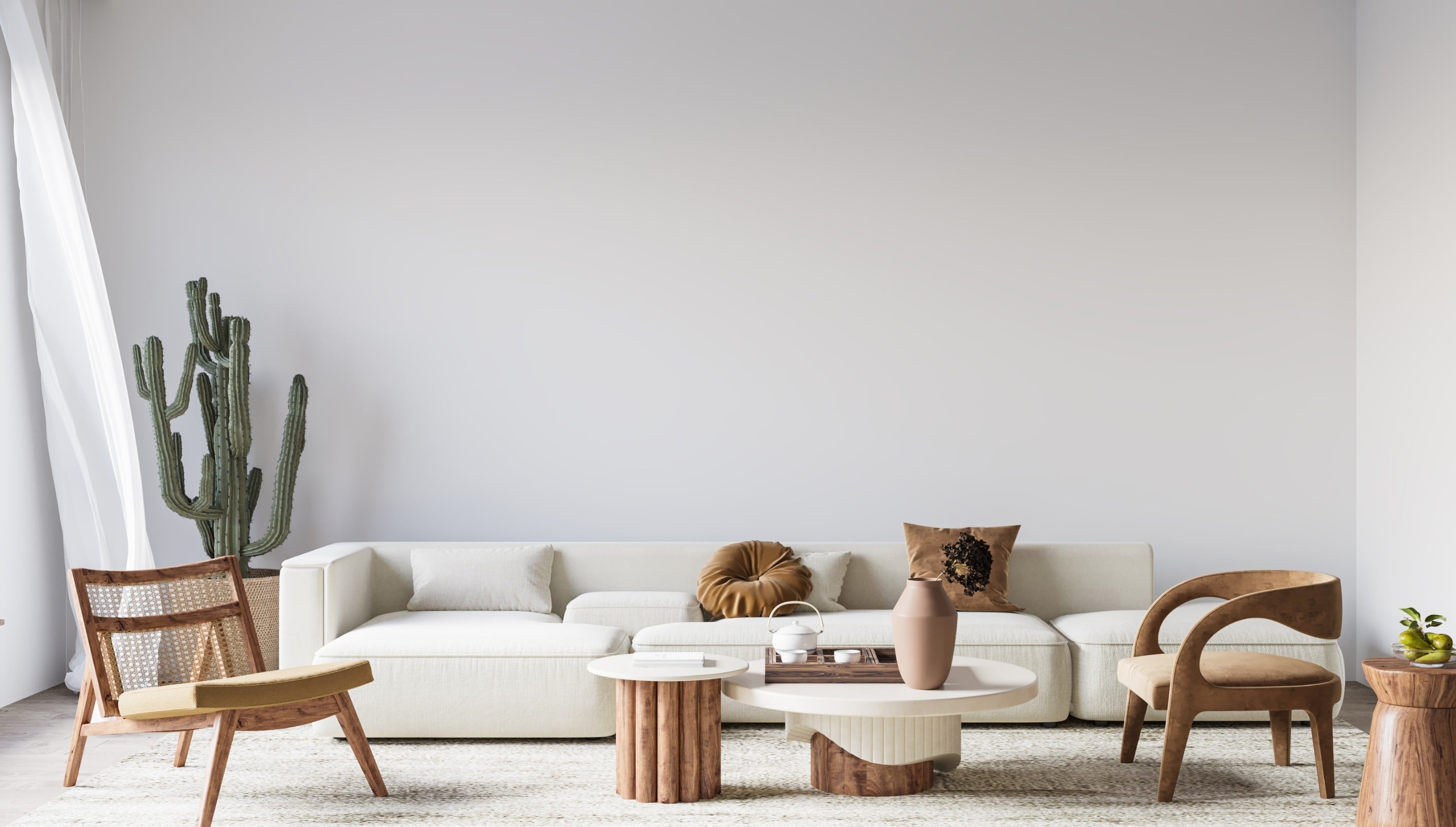 Bright coastal living room